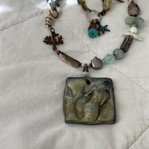 Beach necklace & bracelet set